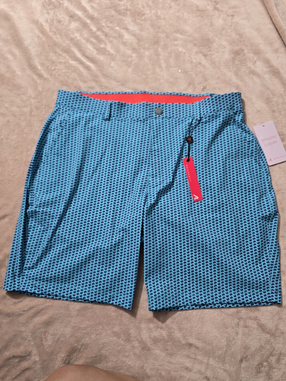 Redvanly Hanover Performance Golf Shorts Stretch Lightweight Curacao Medium NWT
